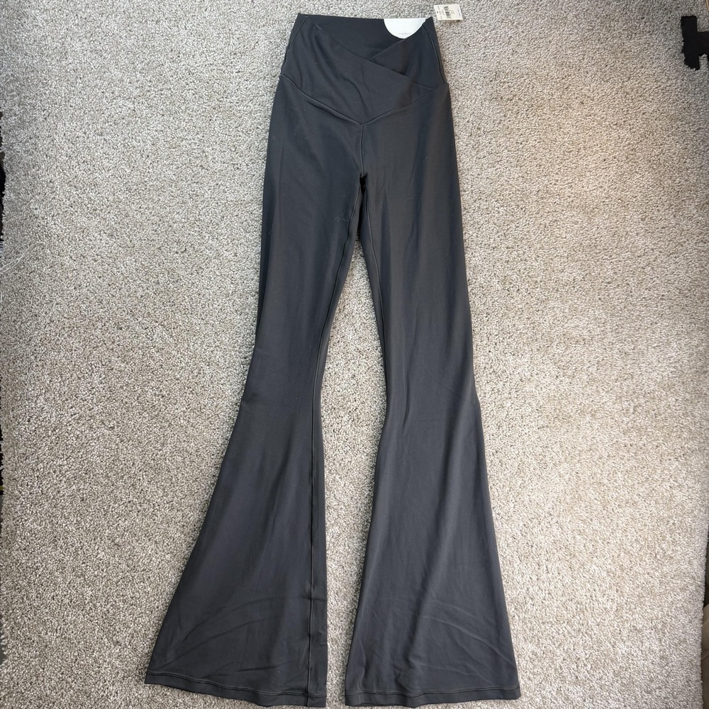 OFFLINE By Aerie Leggings Womens Small Gray Real Me Hi-Rise Flare Yoga Gym